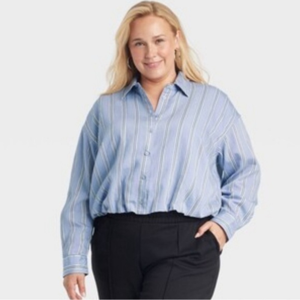 NWT A new Day button down blouse